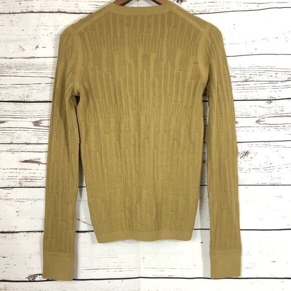 J Brand Kohler Cotton Knit Lightweight Sweater Kelp XS S - Picture 6 of 10
